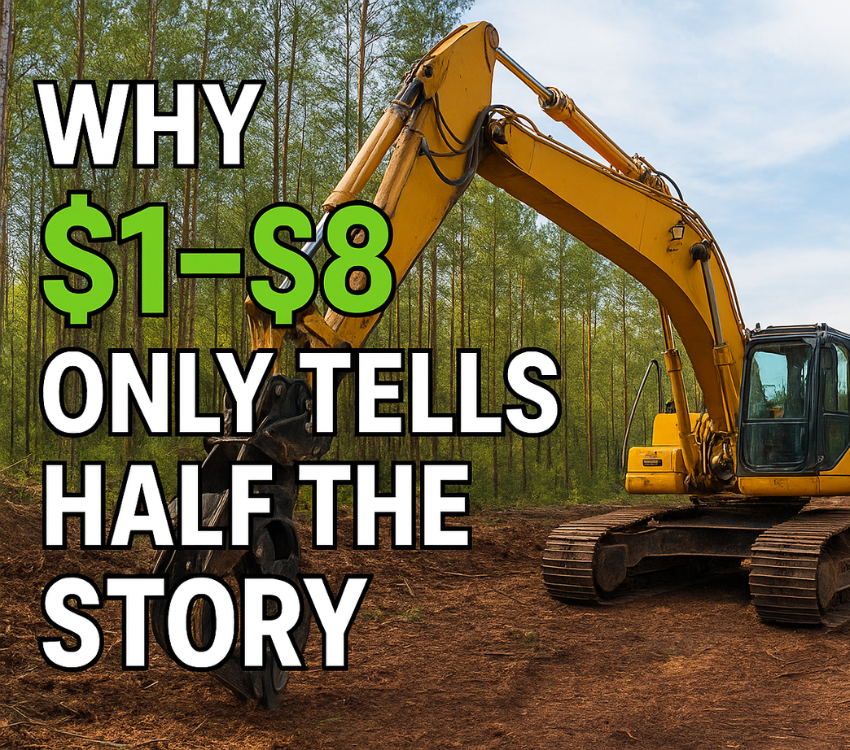 Land Clearing Cost Per Square Foot