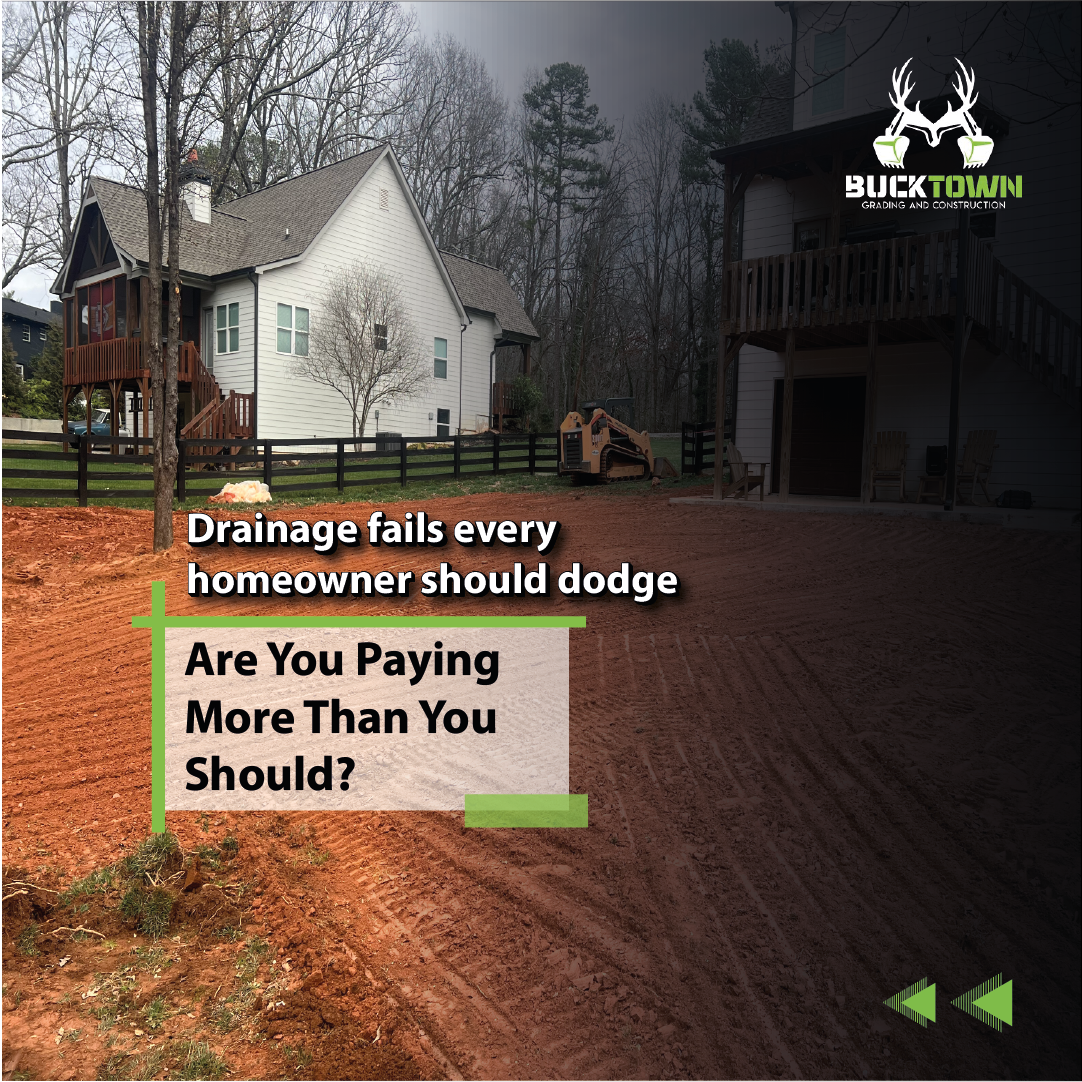 land clearing drainage mistakes North Georgia