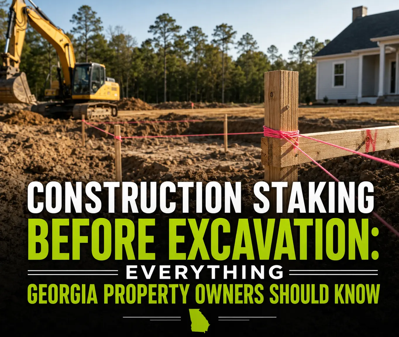 Construction Staking Before Excavation Everything Georgia Property Owners Should Know